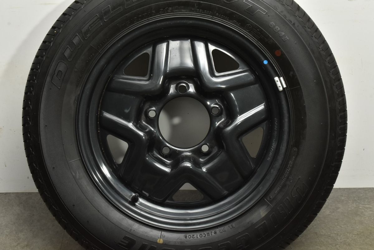 スペア用に 超バリ溝 スズキ JB64 ジムニー 純正 16in 5.5J 22 PCD139.7 ブリヂストン デューラー H T 684II 175 80R16 交換用