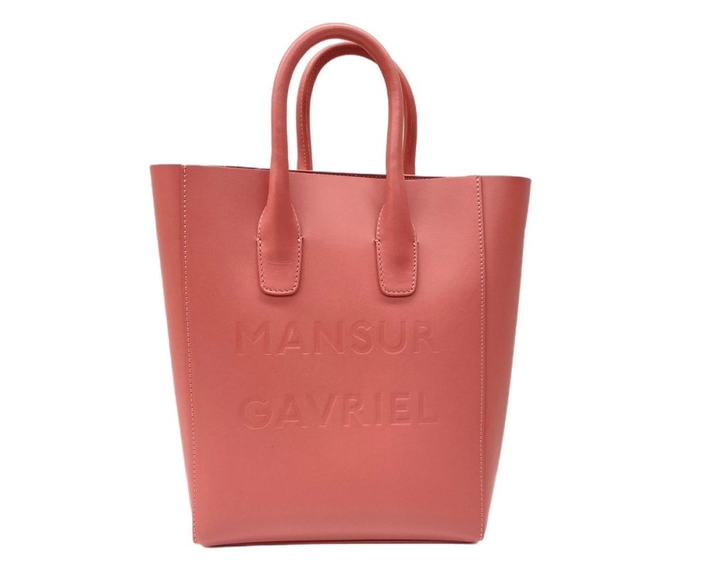 マンサーガブリエル MANSUR GAVRIEL Logo Mini Tote 型押しロゴ