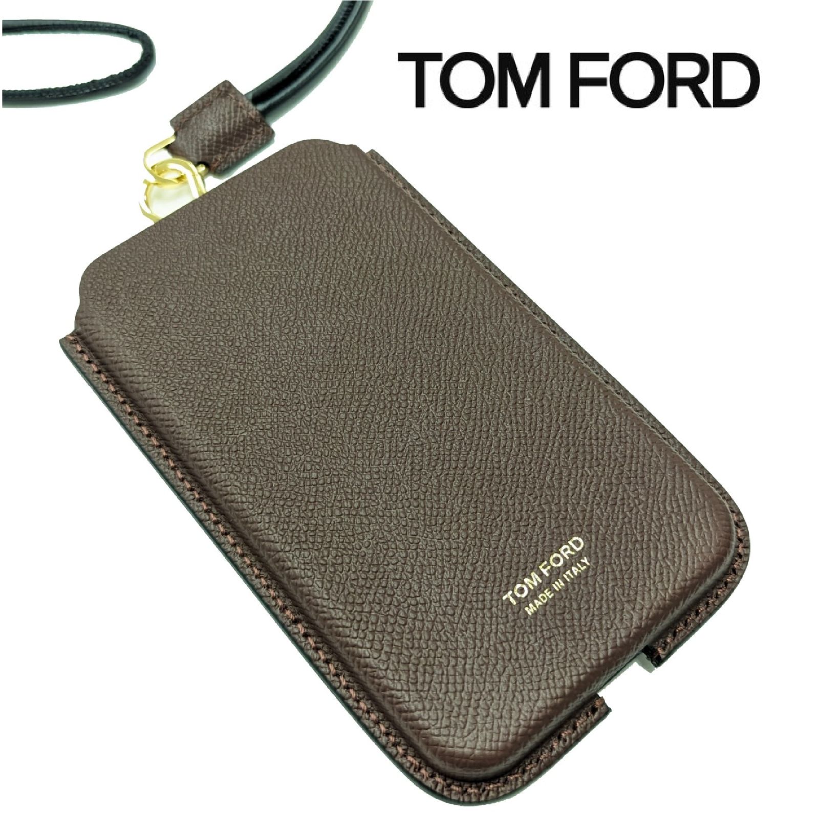 TOM FORD (トムフォード) レザー スマホケース イタリア製 TOM FORD (トムフォード) レザー スマホケース イタリア製