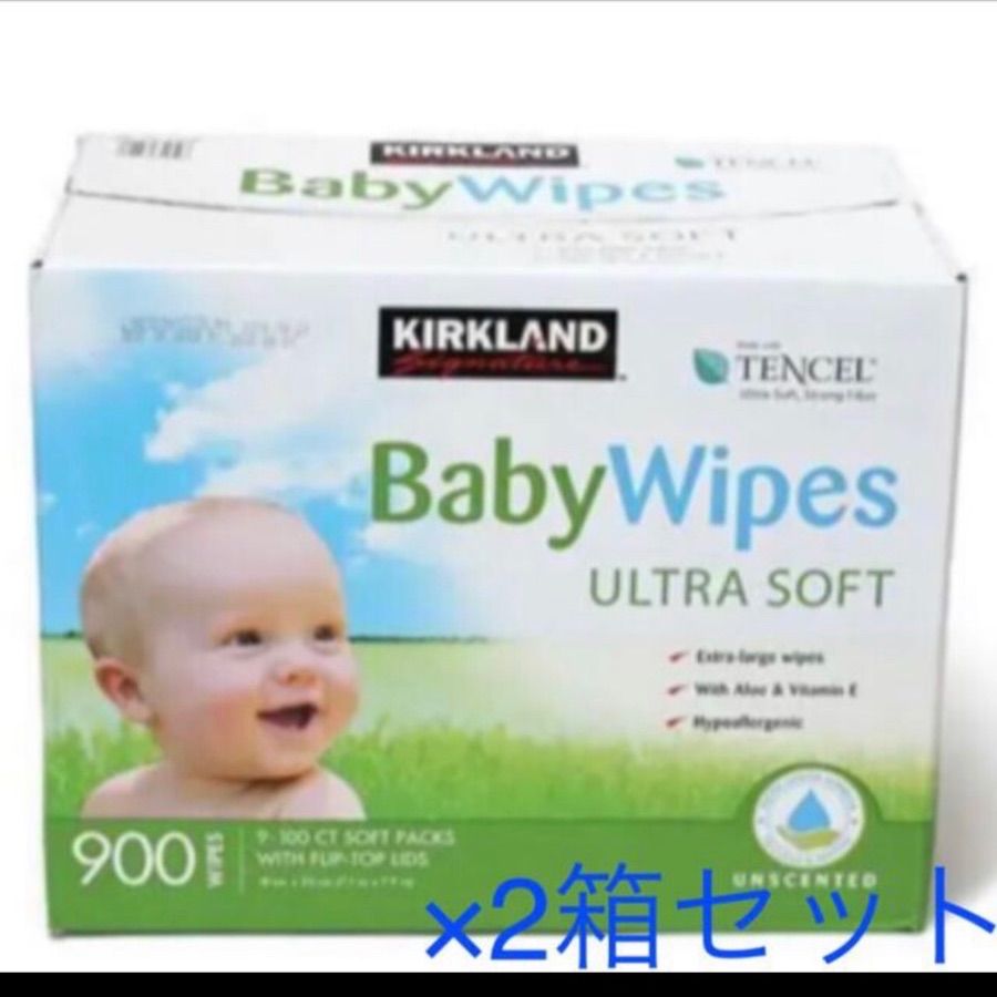 海外最新 新品、未使用 コストコ おしりふき ベビーワイプ900枚(100枚 ...