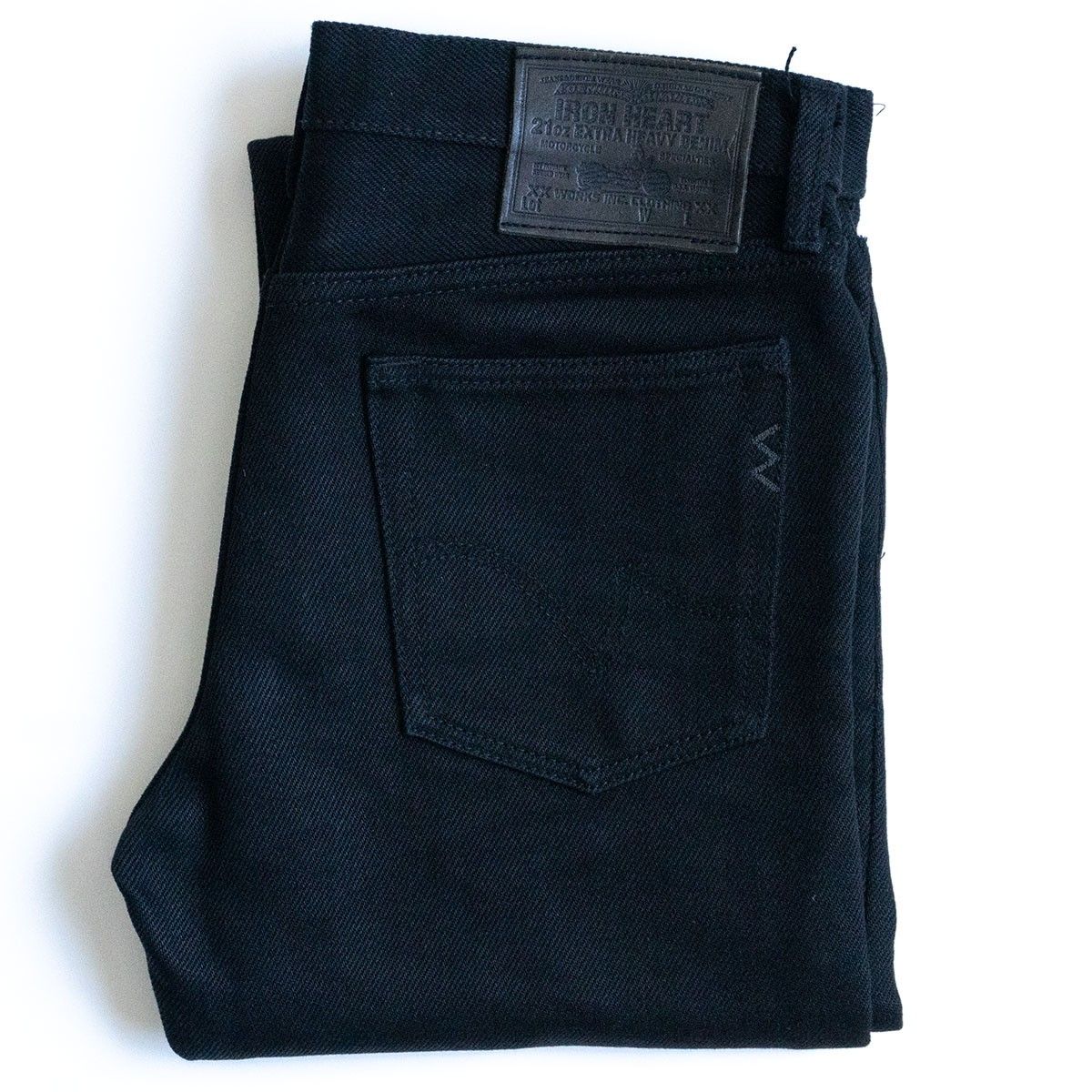 IRON HEART 9555Z 21oz 黒鎧スーパースリムストレート w32 美品】IRON HEART【9555Z 黒鎧 極厚 21oz スーパースリム