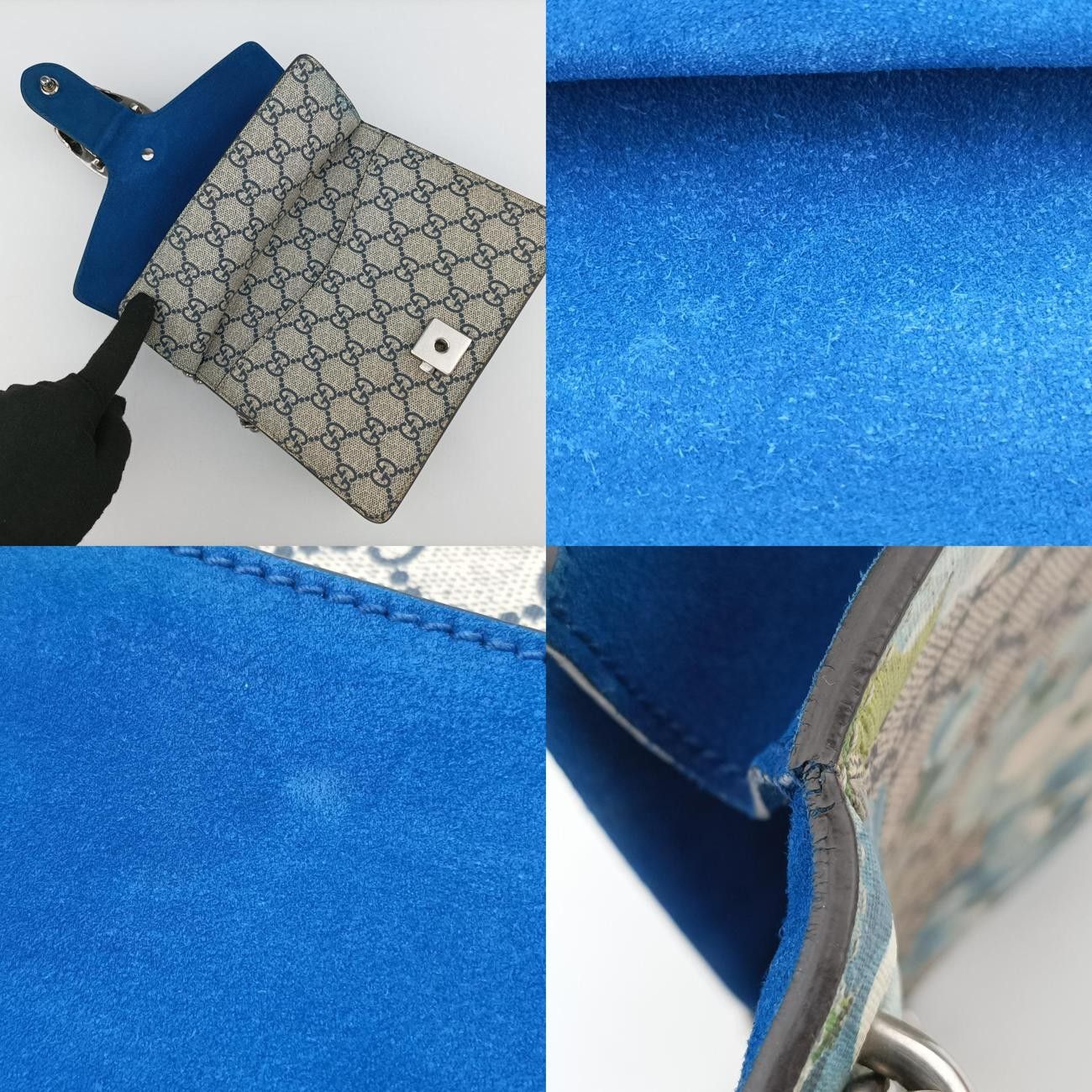 グッチGucciディオニュソスベージュ×ブルー×マルチPVCコーティングキャンバス421970I021200732