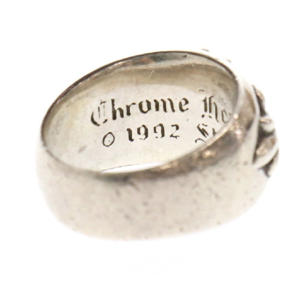 CHROME HEARTS CH シルバー フローラル クロス リング 20号