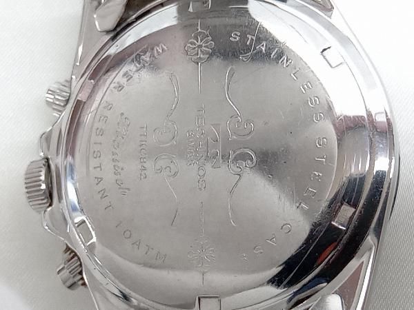 ジャンク 【TECHNOS】テクノス TTKC842 クォーツ 時計 腕時計 中古
