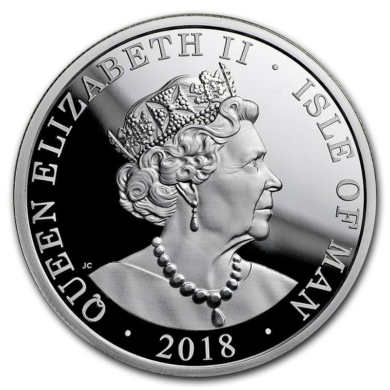 2018年 (新品) イギリス諸島「ノーブル」純銀 1オンス プルーフ 銀貨 保証書・カプセル付き] 2018年 (新品) イギリス諸島「ノーブル