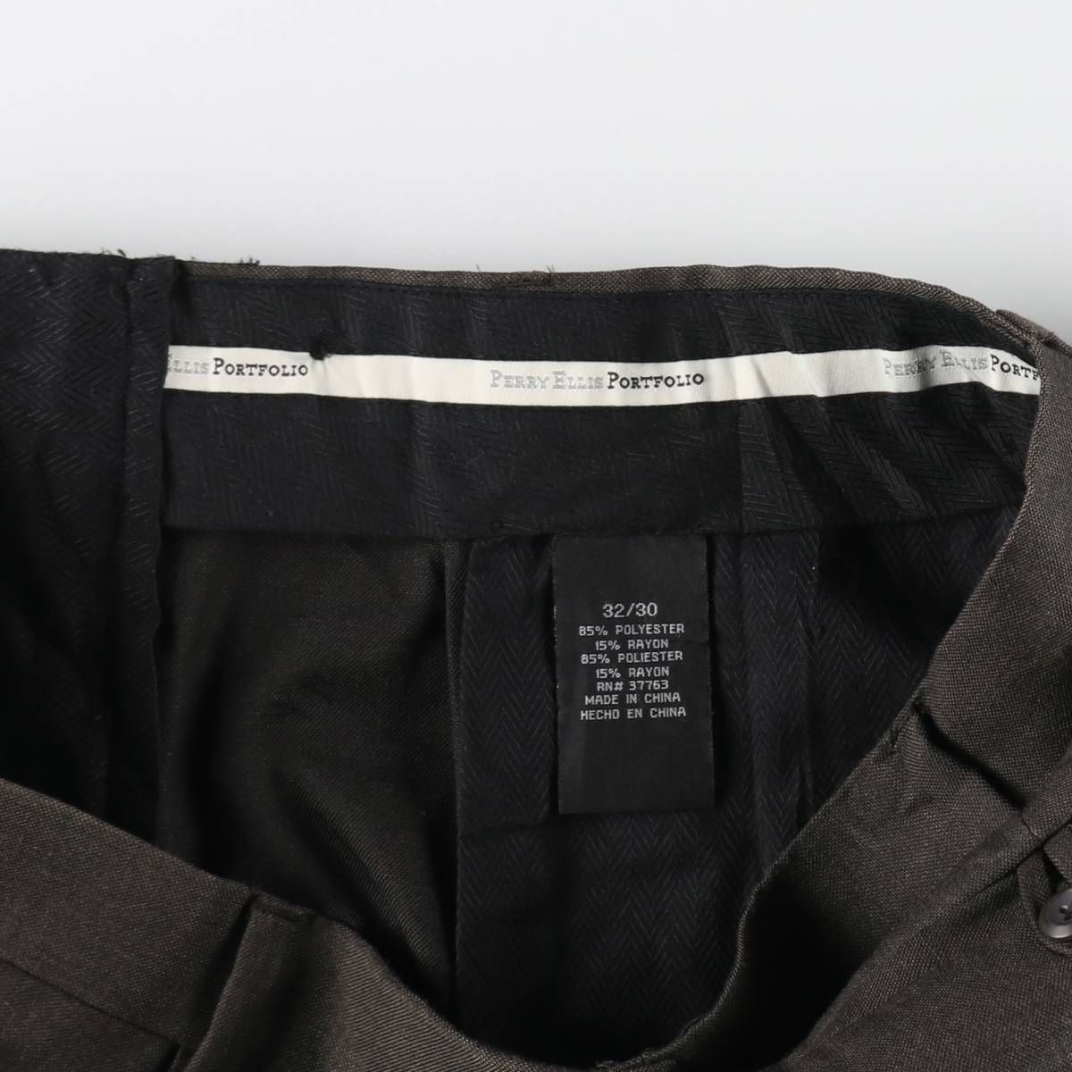 新作，最新作 古着 ペリーエリス PERRY ELLIS ツータック スラックス