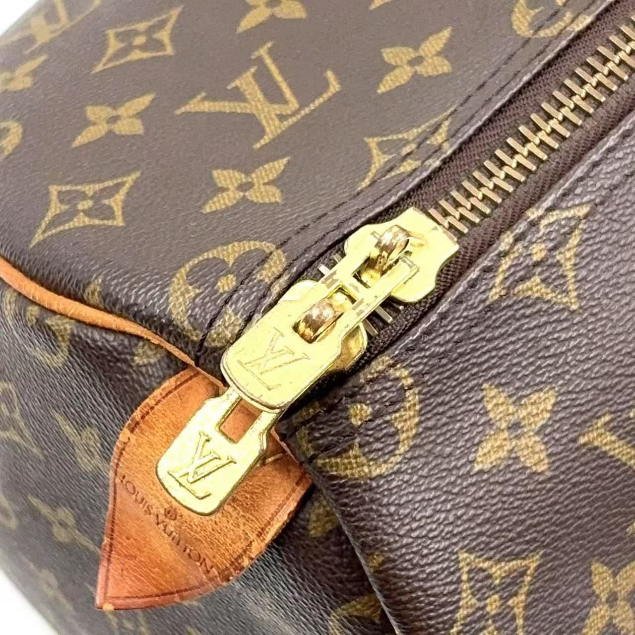 美品！！　Louis Vuitton キーポル50 モノグラム ○ LOUIS VUITTON モノグラム メッシュ・レザー ボストンバッグ