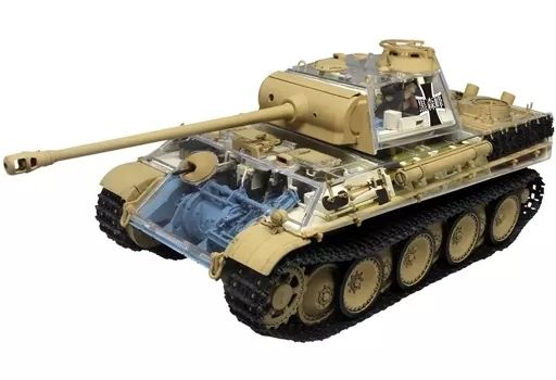 プラモデル 1 35 パンターG型 黒森峰女学園 敵影 ! 車内大パニックです! バトルダメージデカール付き ガールズ＆パンツァー GP-70