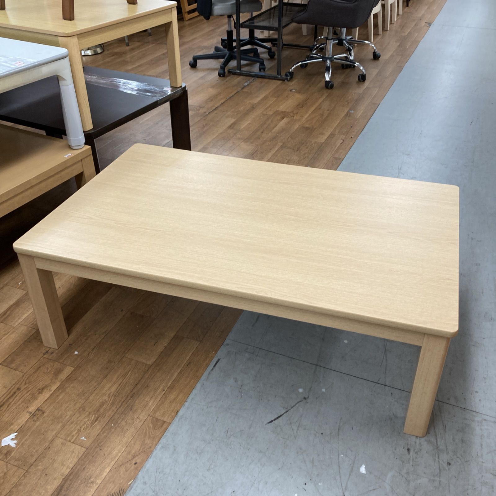 S748 NITORI ニトリ 天板リバーシブルコタツ 白＆ベージュ 幅120cm