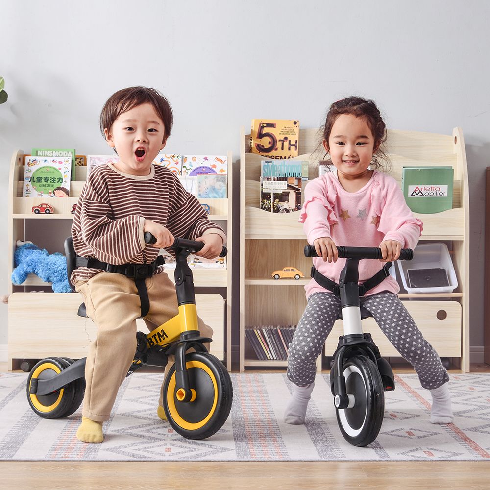 全新品 子供用三輪車 ピンク 4in1 三輪車のりもの 押し棒付き 自転車 