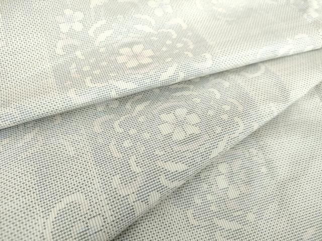 平和屋着物●本場大島紬　白大島　9マルキ　総絣　正倉院花文　正絹　逸品　DAAU5783ps 平和屋着物○本場大島紬 白大島 9マルキ 総絣 正倉院花文 正絹 逸品