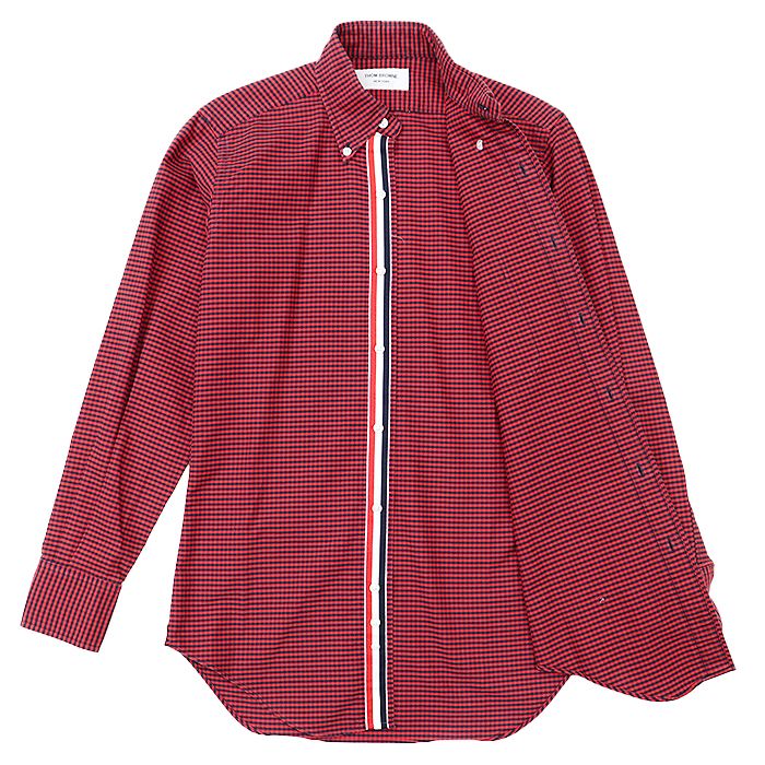 トムブラウン トリコロール ボタンダウン オックスフォードシャツ USA