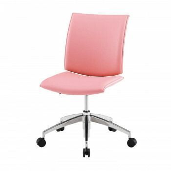藤沢工業 TOKIO ミーティングチェア FMP-5L-S パステルピンク レザー