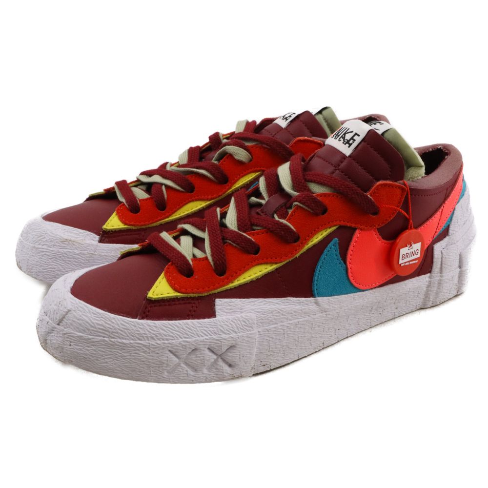 NIKE (ナイキ) ×sacai×KAWS BLAZER LOW TEAM RED サカイ ブレーザー ローカットスニーカー マルチカラー US9.5/27.5cm DM7901-600