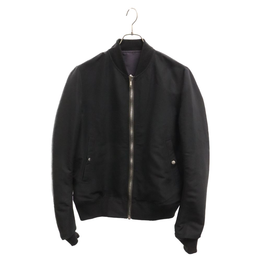 Rick Owens (リックオウエンス) 21SS REVERSIBLE CROPPED FLIGHT BOMBER リバーシブル クロップド  フライトジャケット ブラック/パープル RU21S6786-TS - メルカリ