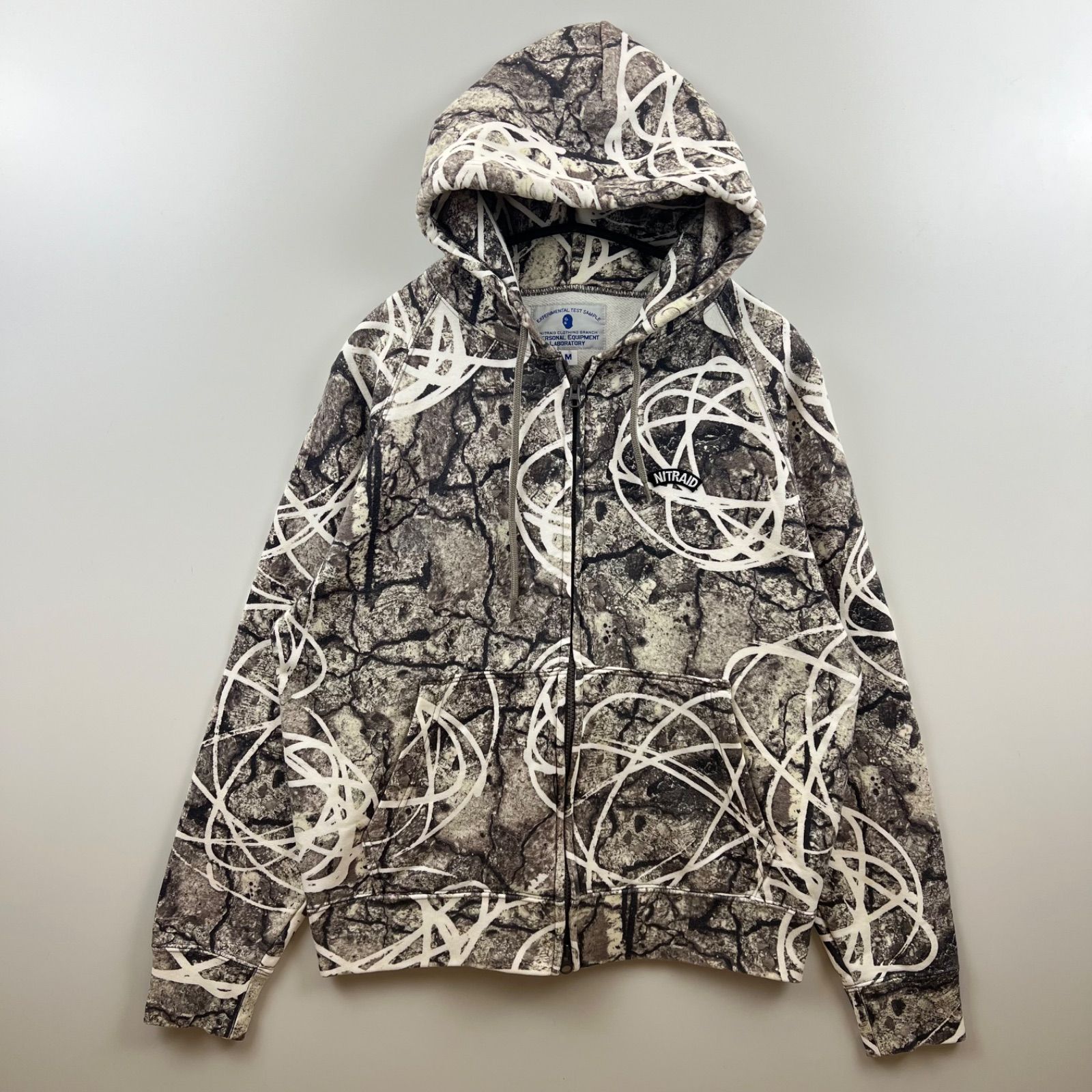 NITRAID FUTURA labo 00s arch logo real tree zip hoodie M
