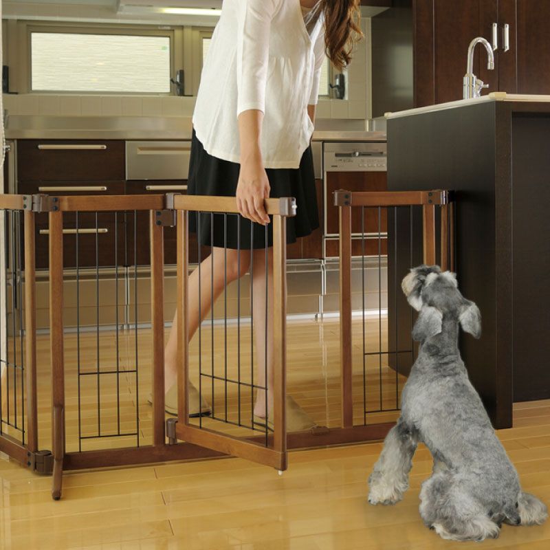 訳アリ 送料無料 木製おくだけドア付ゲート M ペット用 犬用ゲージ 犬用品 ペット用