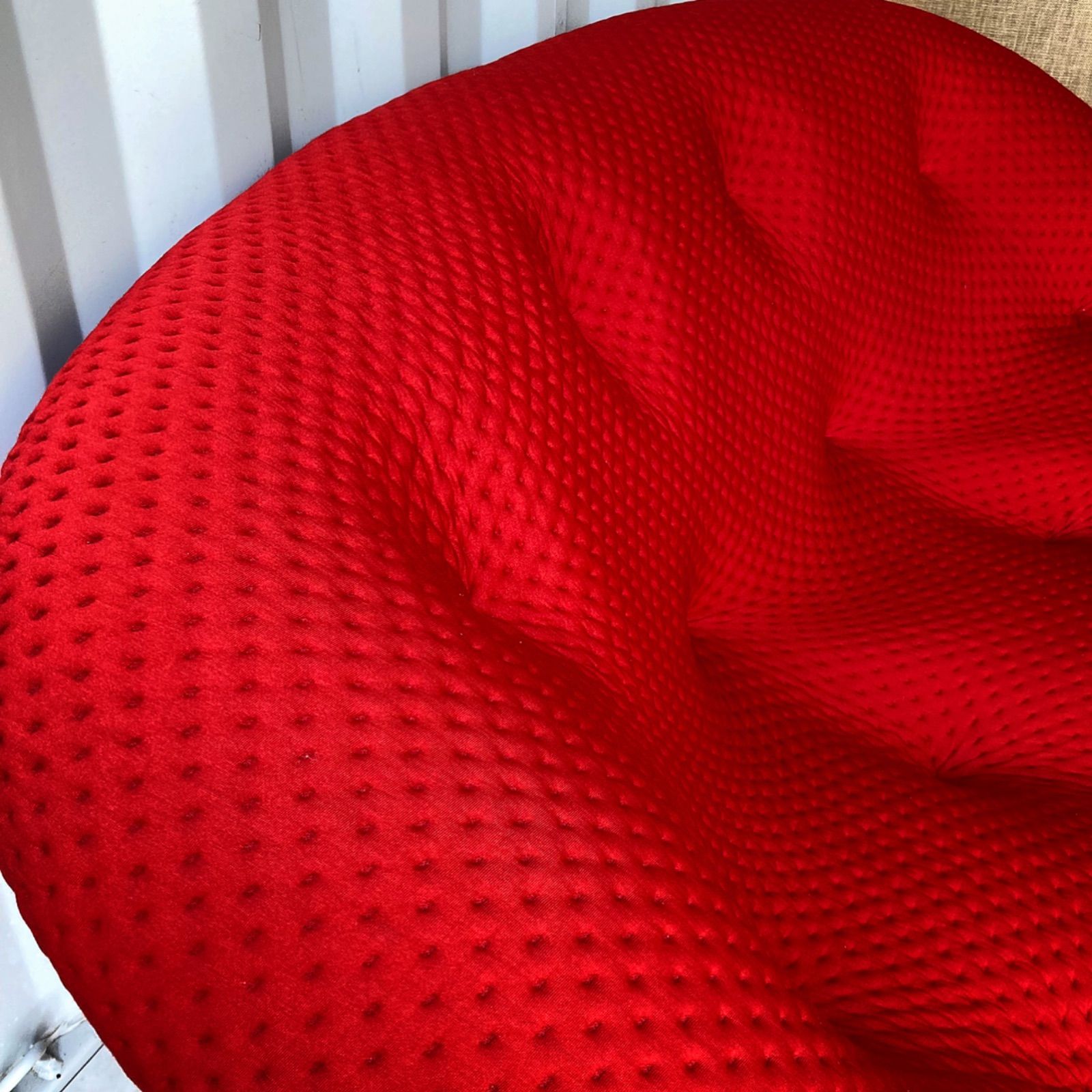 取付無料！フランス リーンロゼプルム2Pソファ レッドファブリック