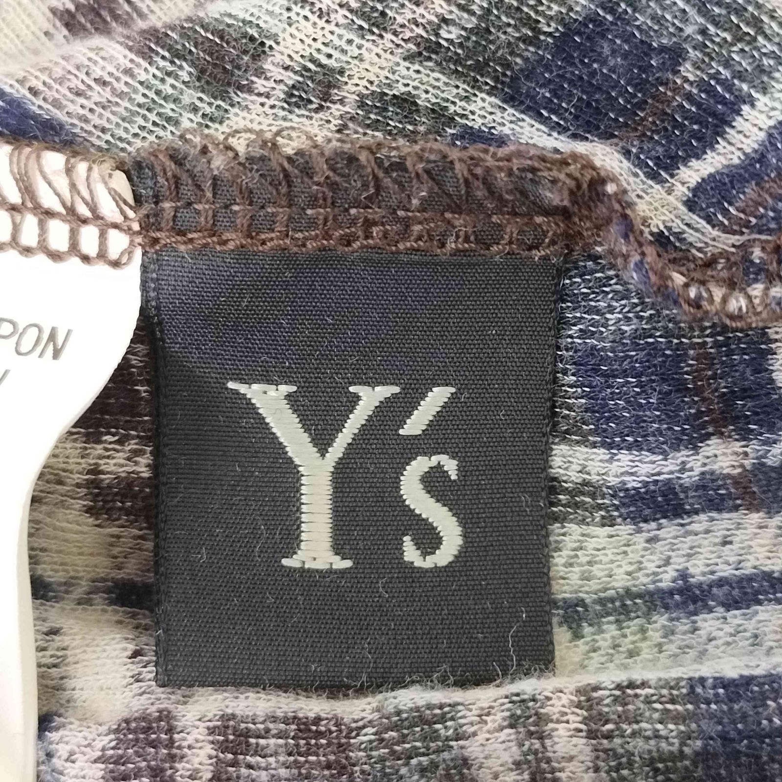 Ys(ワイズ) 18AW コットン パッチ デザイン シアー L/S カットソー レディース JPN：2  中古 古着 1042 Y's - Ys(ワイズ) 18AW コットン パッチ デザイン シアー L/S