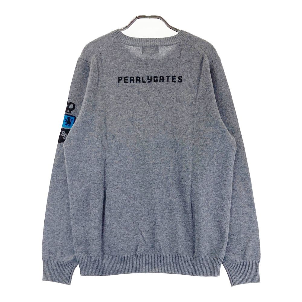 PEARLY GATES グレー セーター 89 サイズ：5 PEARLY GATES パーリーゲイツ 売れ筋 カシミヤ ニット