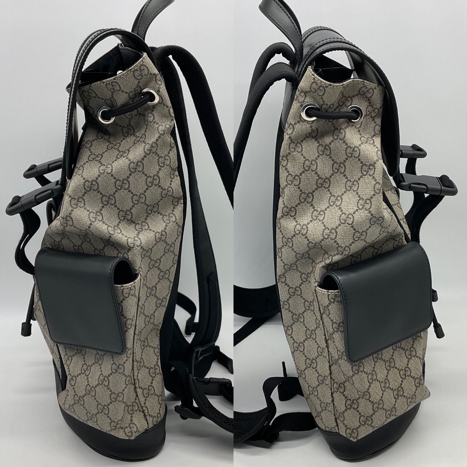 グッチ GUCCI GGブラック ラージ リュックサック バックパック バッグ 