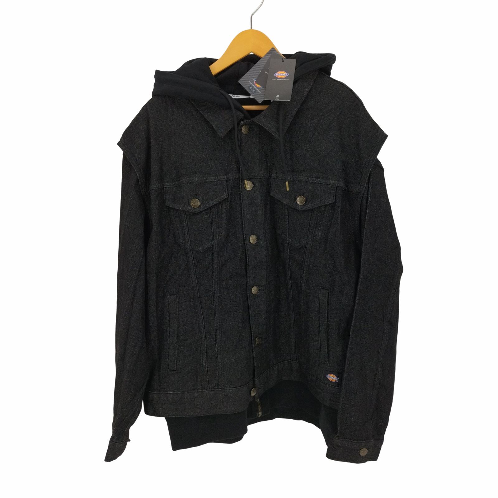 ディッキーズ Dickies デニムドッキングジャケット パーカーベスト ツインセット メンズ JPN：XL 