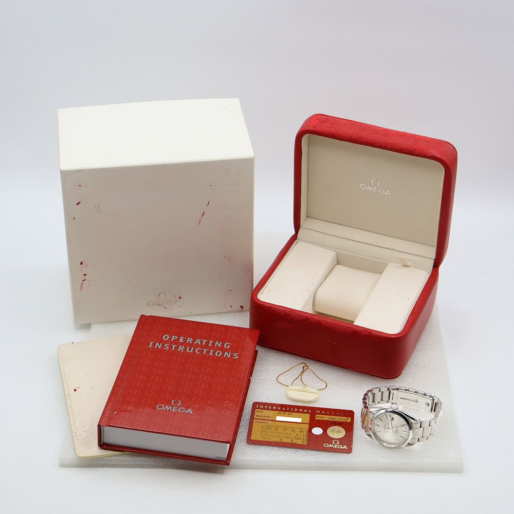 電池交換済 OMEGA オメガ シーマスター アクアテラ 2518.30 デイト  