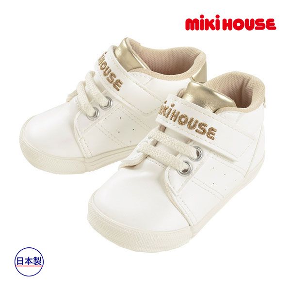 ミキハウス　mikihouse　セカンドベビーシューズ　13.5cm　白（01）
