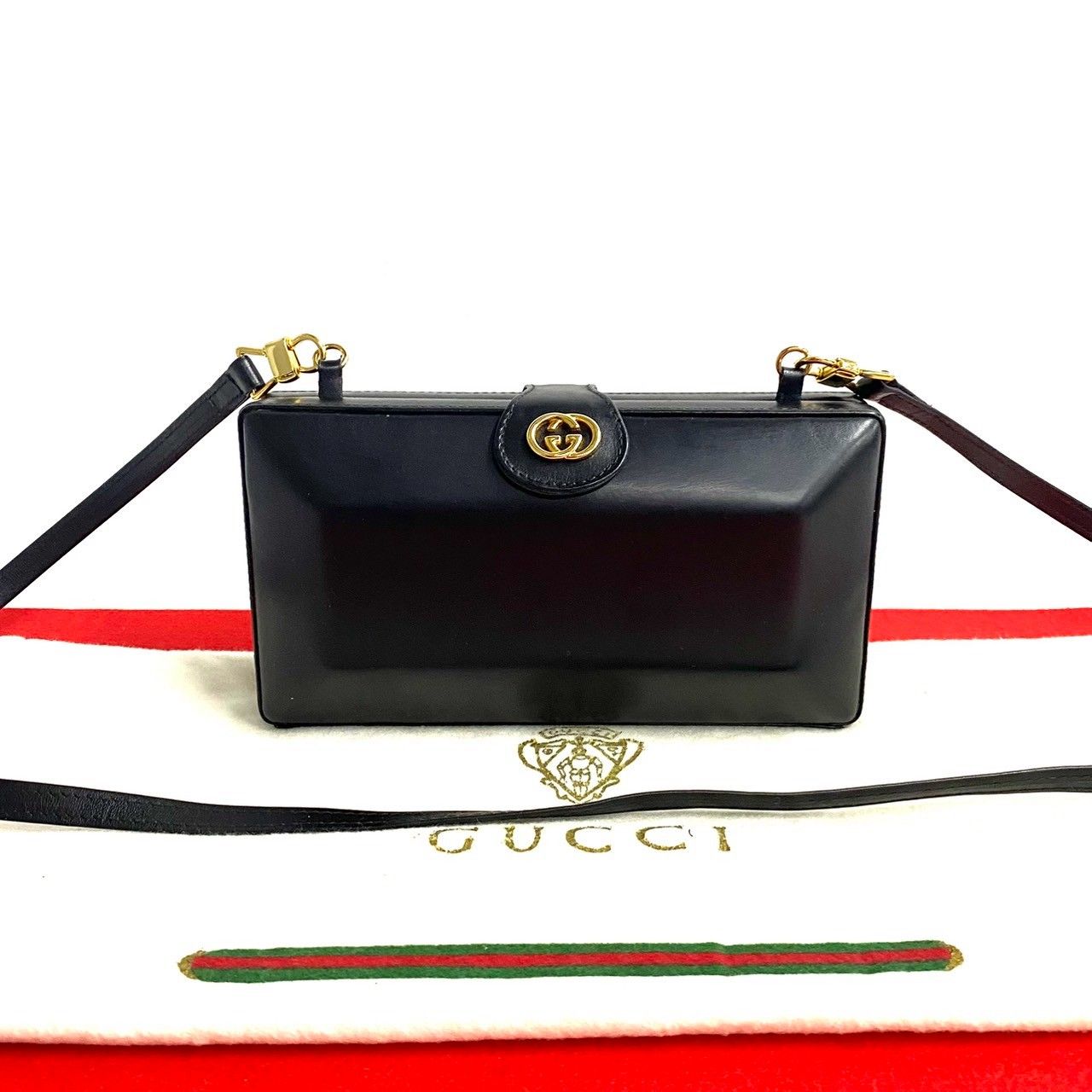 希少 オールドグッチ◆本革 ショルダーバッグ◆GGロゴ 黒 GUCCI 極 美品 袋付き 希少品 グッチ オールドグッチ ヴィンテージ GG