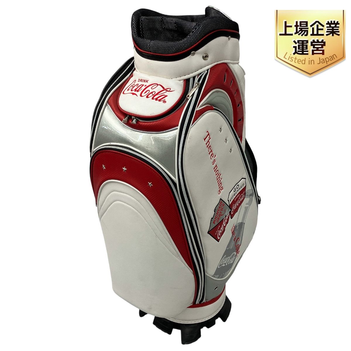 未使用 ウイルソンレディースホワイト チェック柄 ゴルフバッグ（コマ