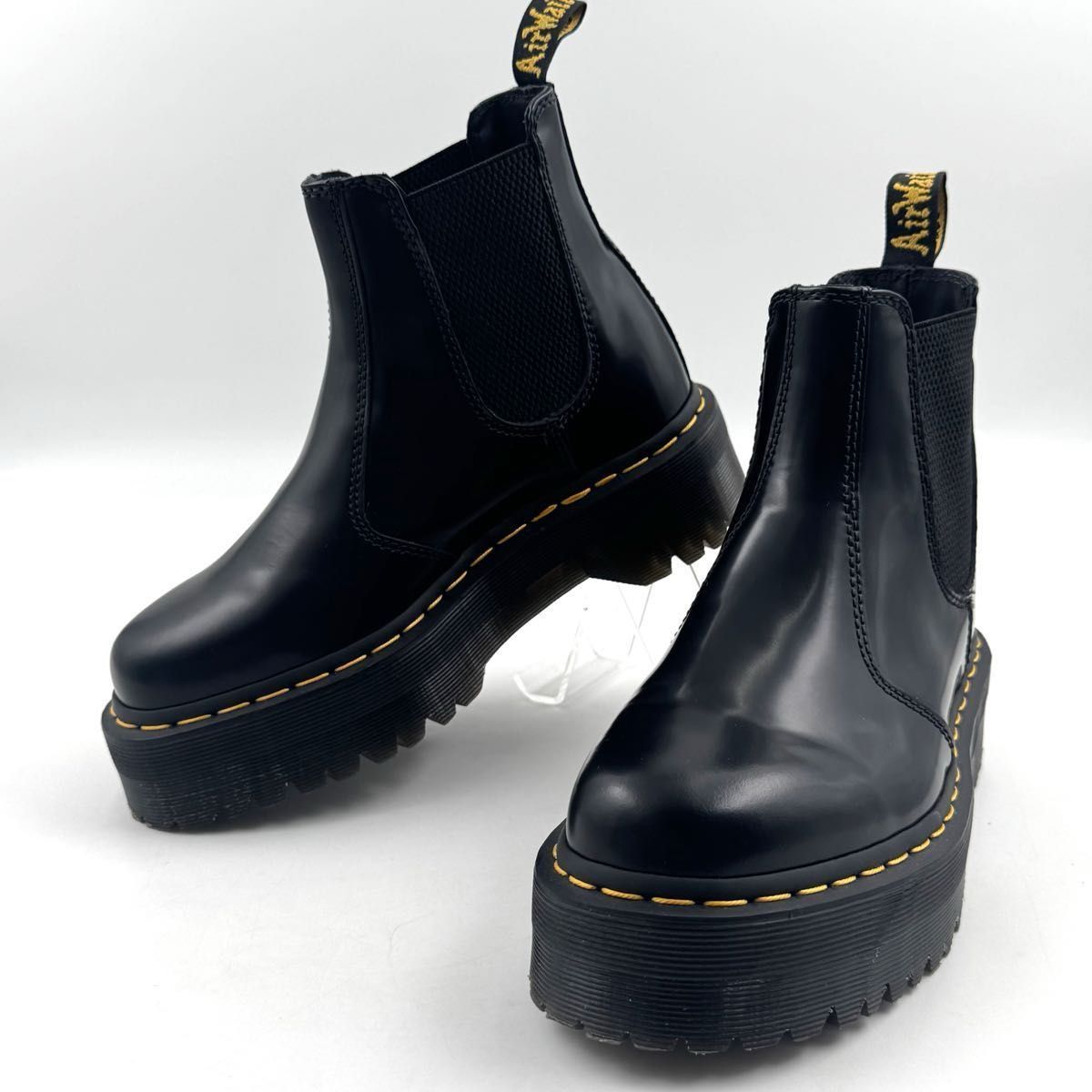 ♥ Dr Martens 2976 QUAD サイドゴアブーツ チェルシーブーツ ドクターマーチン ブラック 箱 UK5 24cm