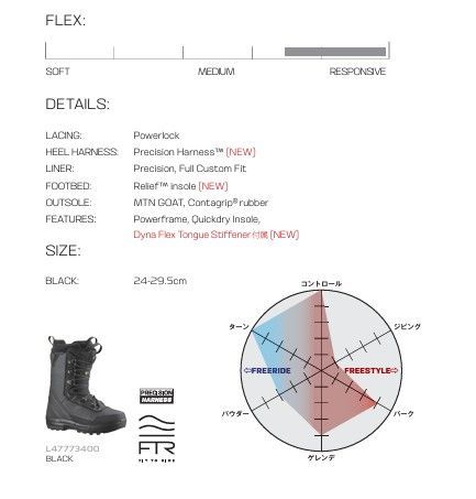 25-26 SALOMON BOOTS MALAMUTE BLACK BLACK BLACK 26.5cm 土日祝発送OK 01000