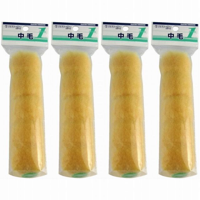 大塚刷毛製造 - プチローラー - 中毛 - ５本パック 4個セット
