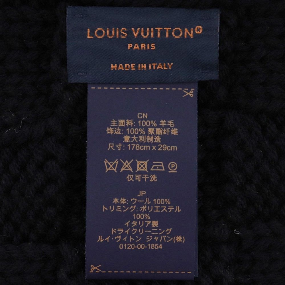 LOUIS VUITTON マフラー・ダミエ ヘリテージ スナッグ ブラック M90841