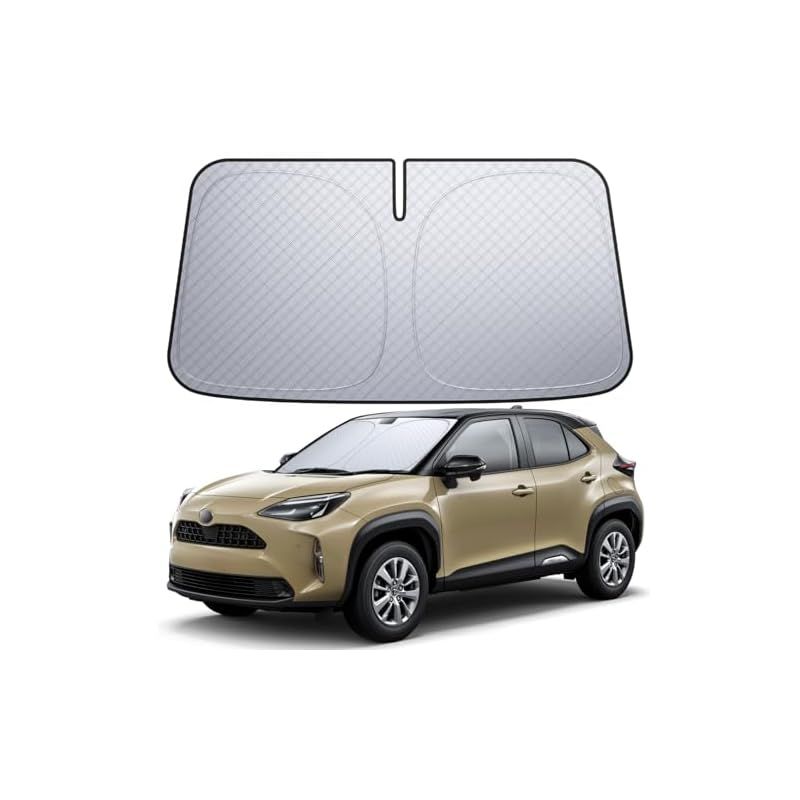 大得価，新作 【6層断熱素材】 Lamicall トヨタ 新型 ヤリスクロス フロントガラス サンシェード: 車サンシェード 日除け 車 クルマ フロントサンシェード, 車用 フロントガラス サンシェード 折り畳み式 カ IoTデバイス(スマートデバイス)