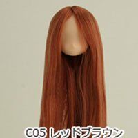 【中古】オビツボディ 21-01植毛ヘッド ナチュラル レッドブラウン tf8su2k