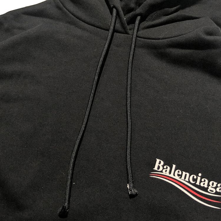 【人気モデル】BALENCIAGA バレンシアガ キャンペーンロゴ パーカー L 中古・古着通販】BALENCIAGA (バレンシアガ) キャンペーンロゴ
