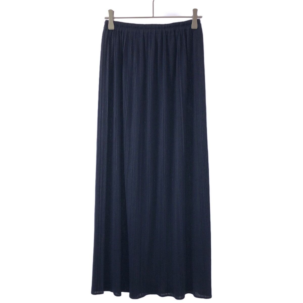 me ISSEY MIYAKE プリーズロングスカート(ネイビー) プリーツプリーズ ロングスカート ネイビー イッセイミヤケ 三宅一生