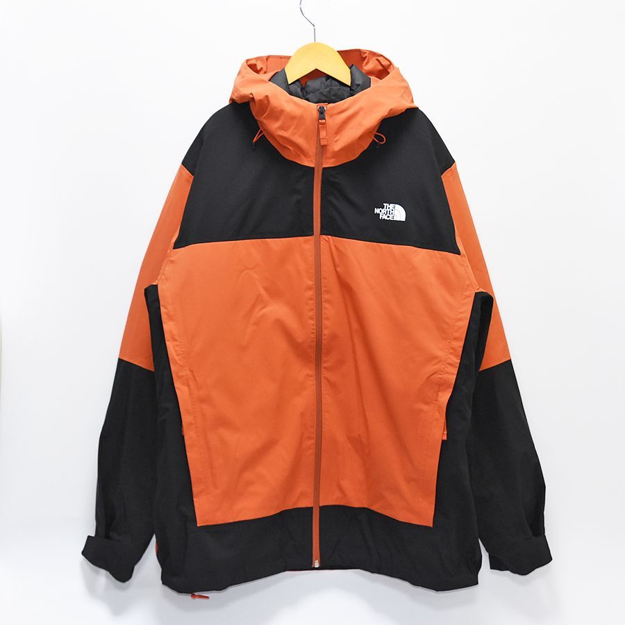 【Aランク】THE NORTH FACE 3WAY ダウンジャケット ノースフェイス トリクライメイトジャケット NF0A4R2I メンズ XXL  オレンジ ブラック