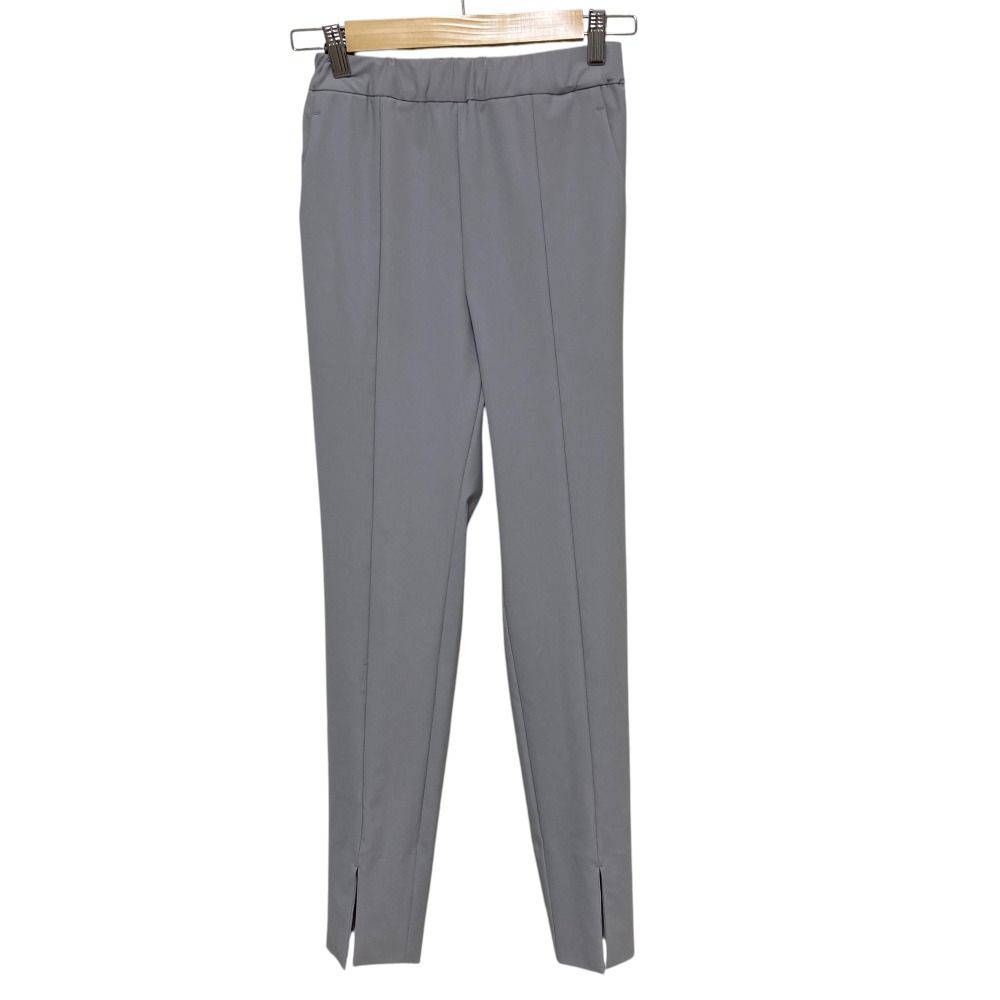 美品 24SS yori ヨリ さらドライロングスリットレギパン ストレッチ  