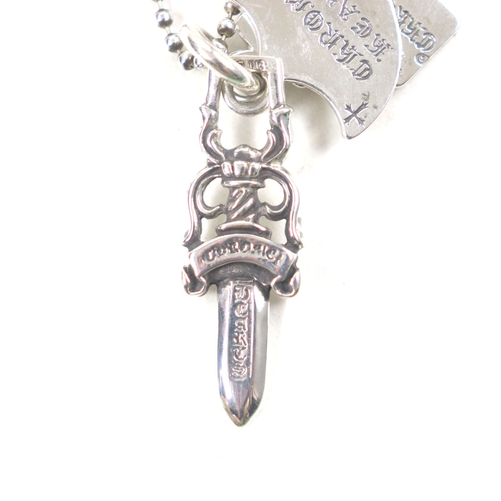 良品▽CHROME HEARTS クロムハーツ 3トリンケッツペンダント