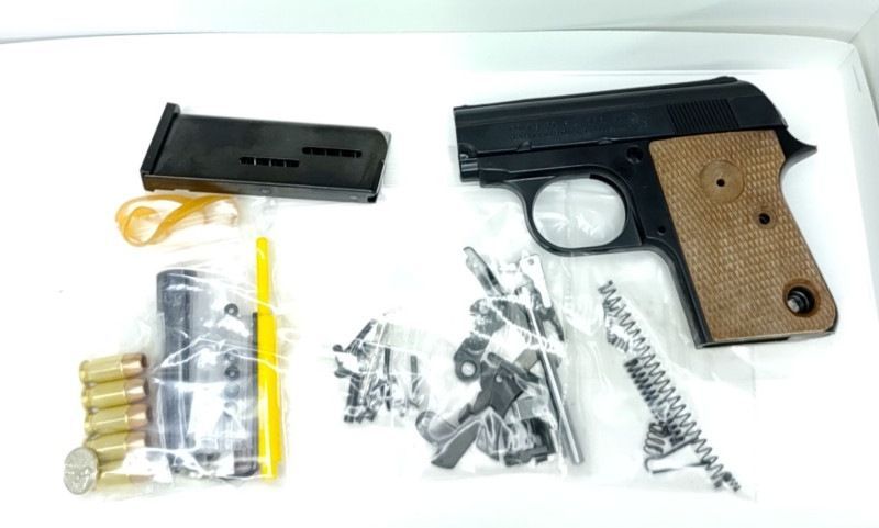 マルシン COLT 25 AUTO ブラック ABS 発火モデルガン 組立キット