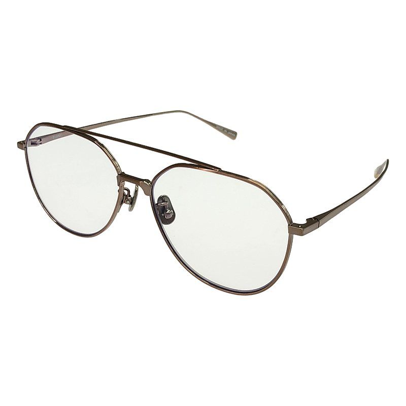 BLANC.. | ブラン | 2025AW | Plage取扱 B0042 CLR ダブルブリッジ メタルフレーム サングラス | 56□15-145 | ABRN | メタリックブラウン