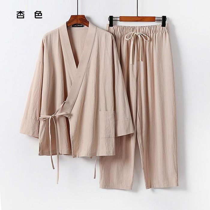  セットアップ 甚平 メンズ 羽織り 夏 綿麻風 大きいサイズ ゆったり 浴衣 上下セット 紐付き 七分丈袖 パジャマ ルームウェア 夏祭り お祭り 花火大会 通気性 無地 涼しい 柔らかい カジュアル 敬老の日 xzdsvhz 甚平 着物 浴衣