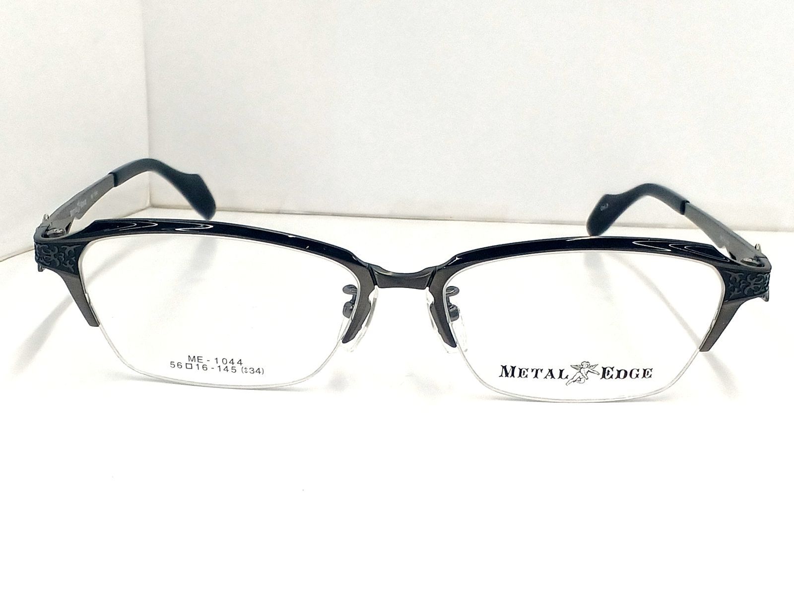 メタルエッジ メガネフレーム ME-1044 ナイロ ル ブラック グレー系