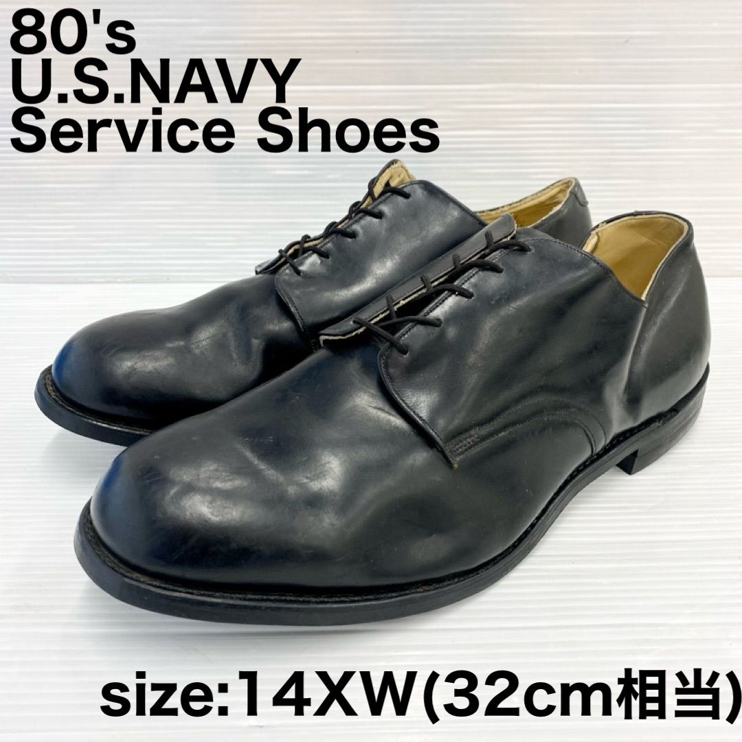 Deadstock】80's U.S.NAVY サービスシューズ レザー ドレスシューズ 外