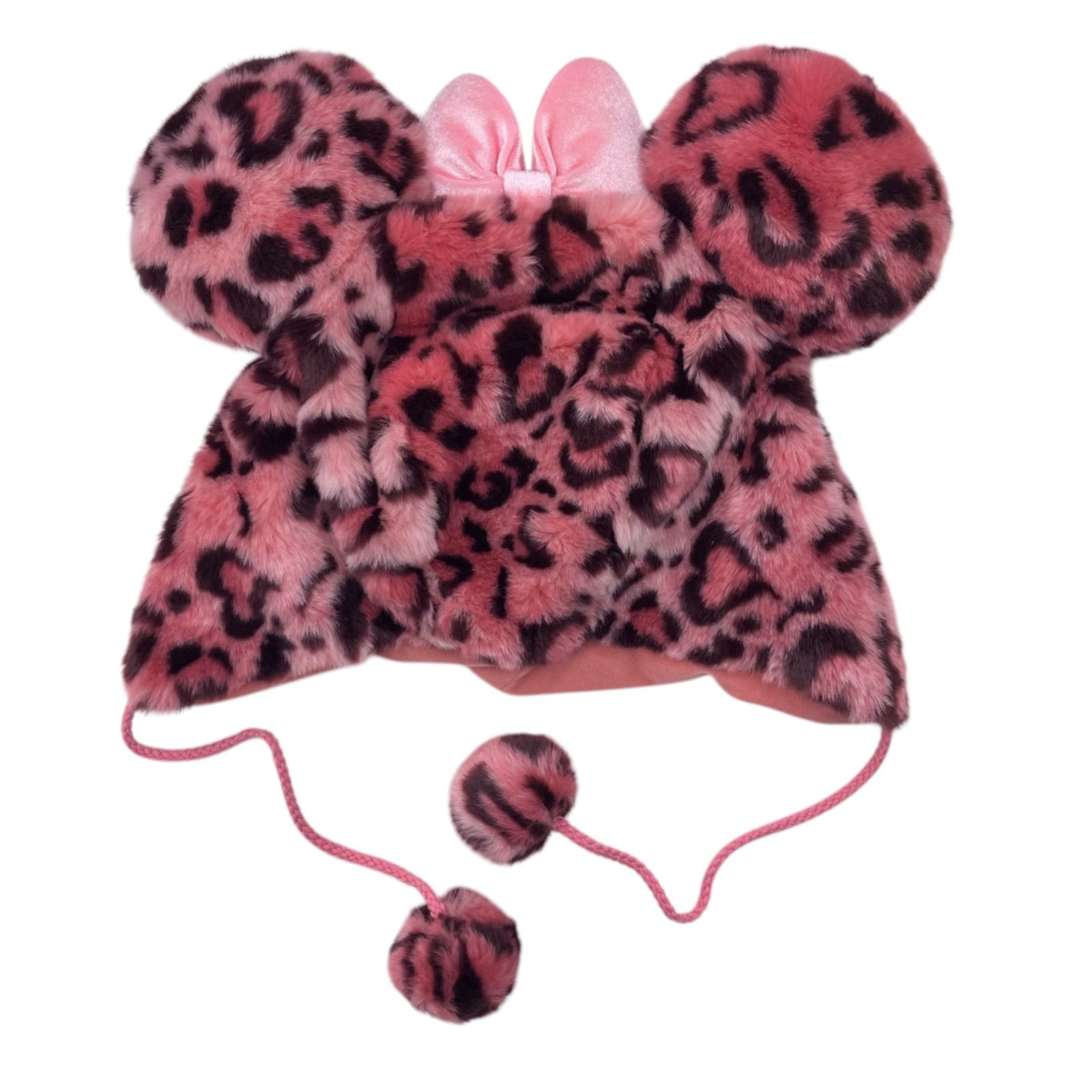 ミニー ピンクヒョウ柄 ファンキャップ ディズニー ミニー