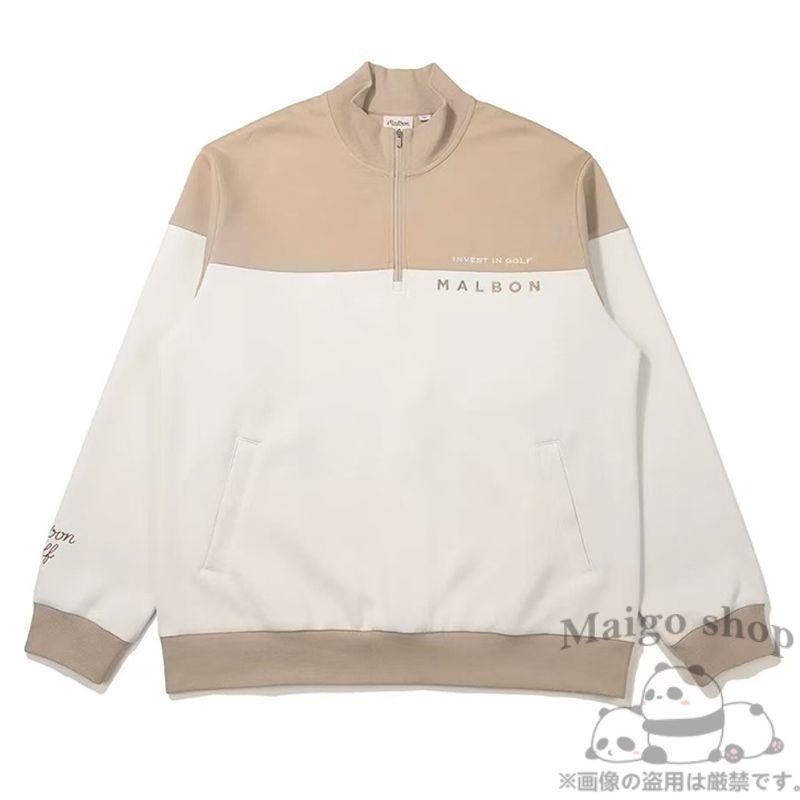 マルボンゴルフ メンズ トレーナー トップス ハーフジップ ブルゾン