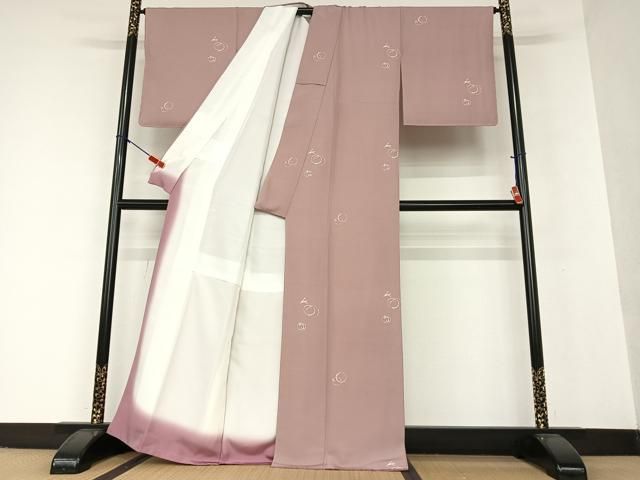 平和屋着物●上質な小紋　笹文　跳び兎　正絹　逸品　未使用　AAAV7525zg 平和屋着物○上質な小紋 笹文 跳び兎 正絹 逸品 未使用 AAAV7525zg