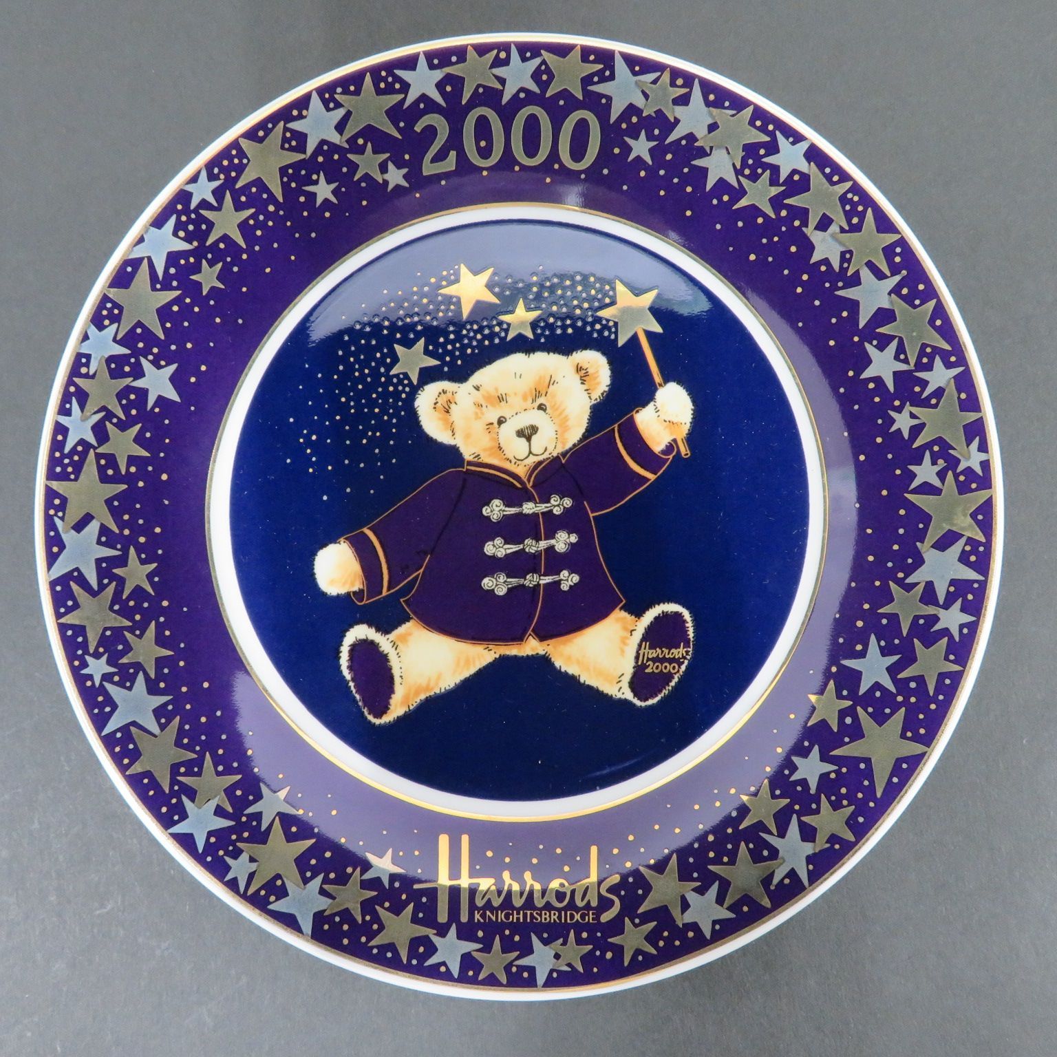 ハロッズ　イヤーベア　メルリン 3219☆Harrods(ハロッズ)□イヤーベアプレート□箱付□Merlin